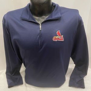 Adult Nike Golf MLB St. Louis Cardinals 1/4 zipper pullover sweatshirt collared